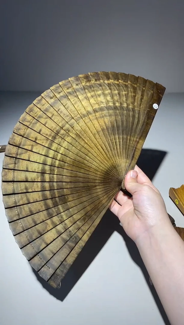 金丝楠二*哥金丝楠木阴沉乌木扇424