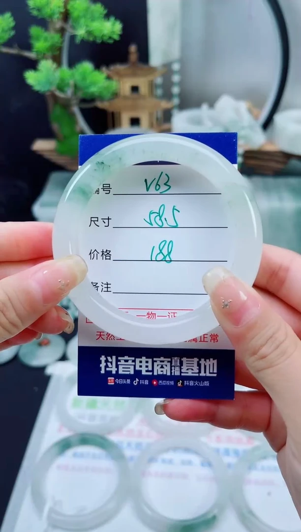 未镶嵌手镯石英质玉（天山翠）63
