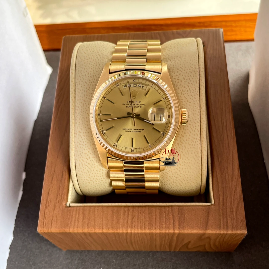 99新 Rolex/劳力士 星期日历型   m18038  36MM  单表
