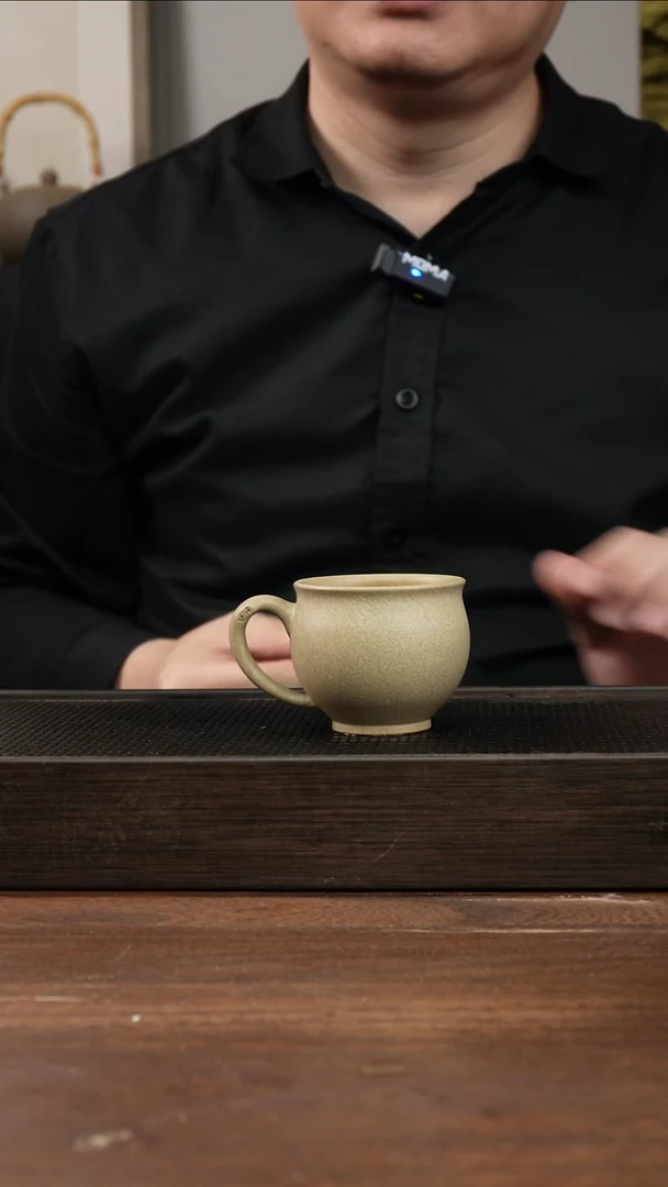 茶杯紫砂本绿 小把杯 ！