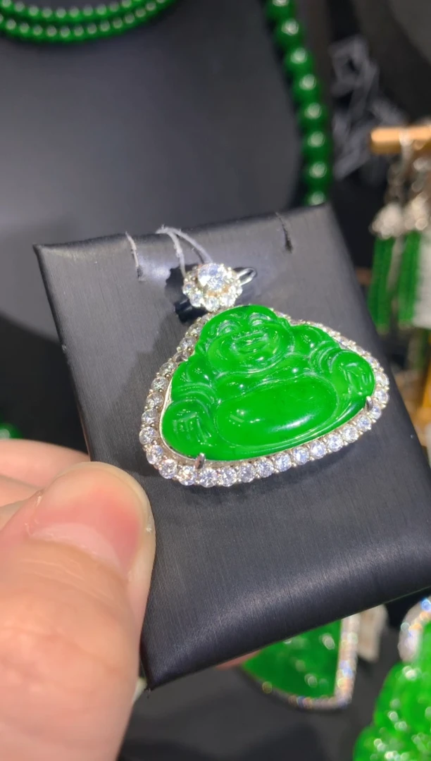 翡翠银S925镶嵌颈饰13一季