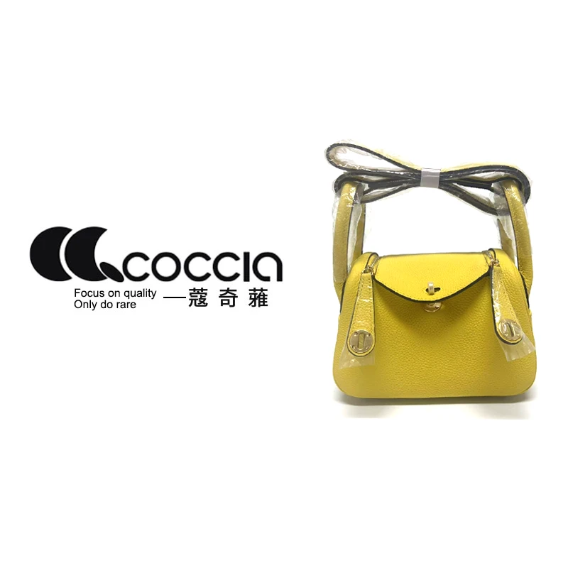 「高定女包」蔻奇蕥COCCIA 私人定制单肩斜跨包 012 Togo牛皮麻蜡线