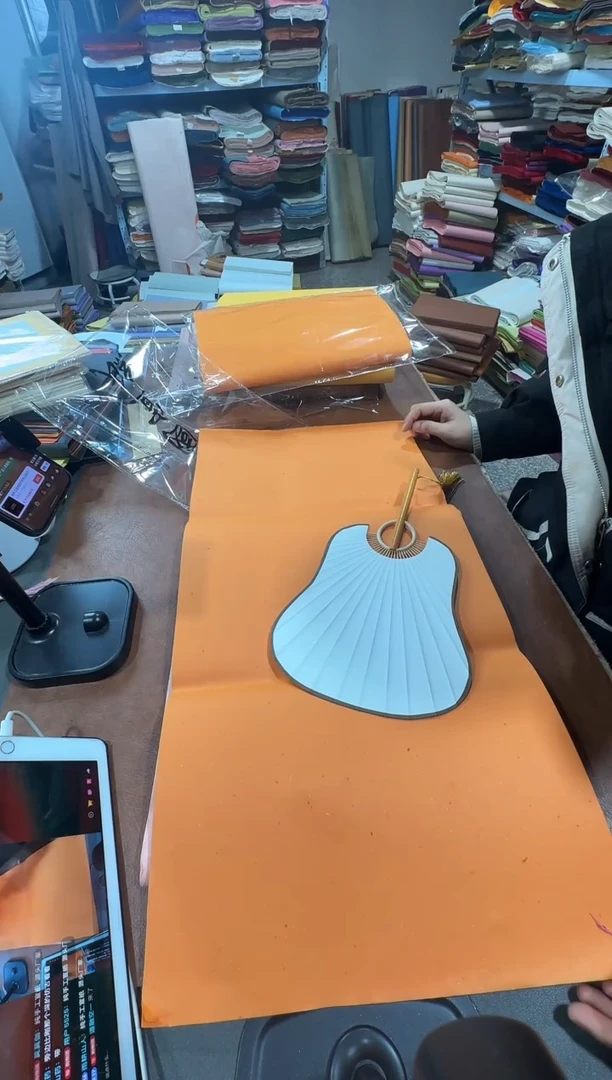 34*68 砂糖橘色褚皮光板50张