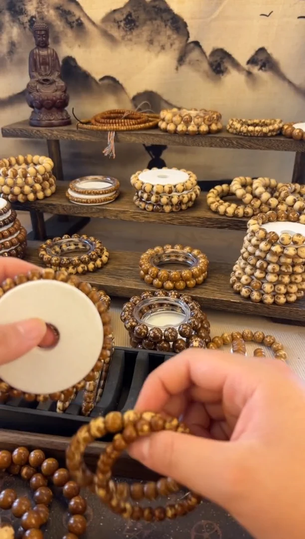 紫金鼠手串实心熊猫练手