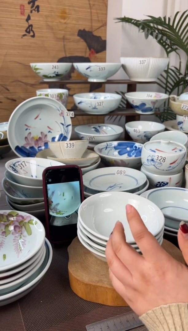 明舟微瑕手绘6寸正德碗（随机图案单只装）