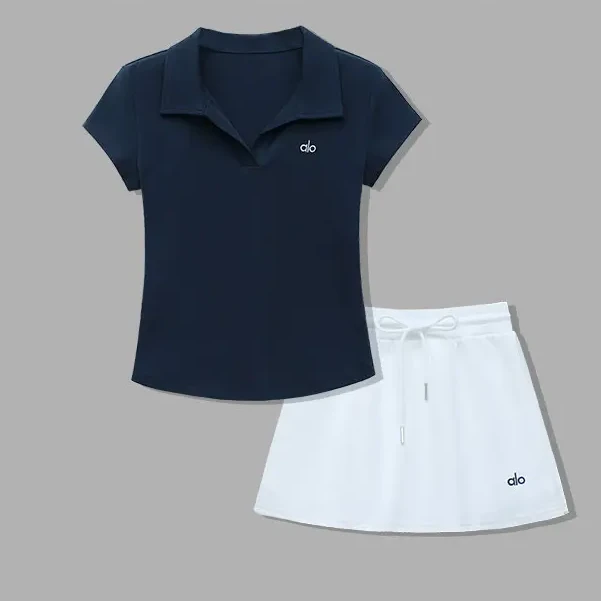 极简风运动风韩版短袖小标刺绣T恤女夏季显瘦休闲百搭ins套装