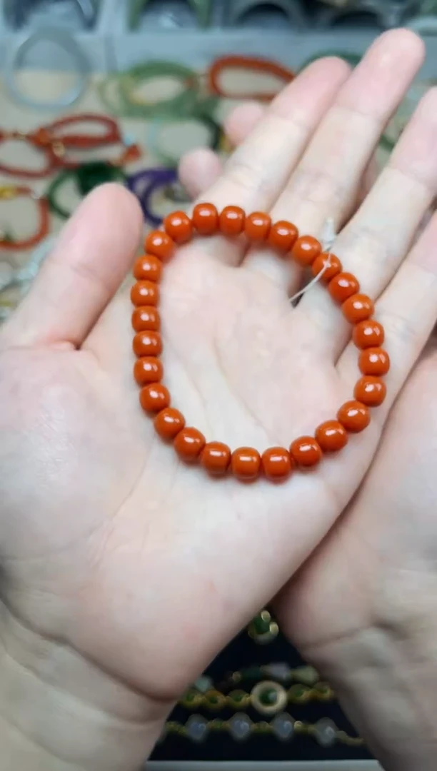 南红玛瑙手串未镶嵌手串06