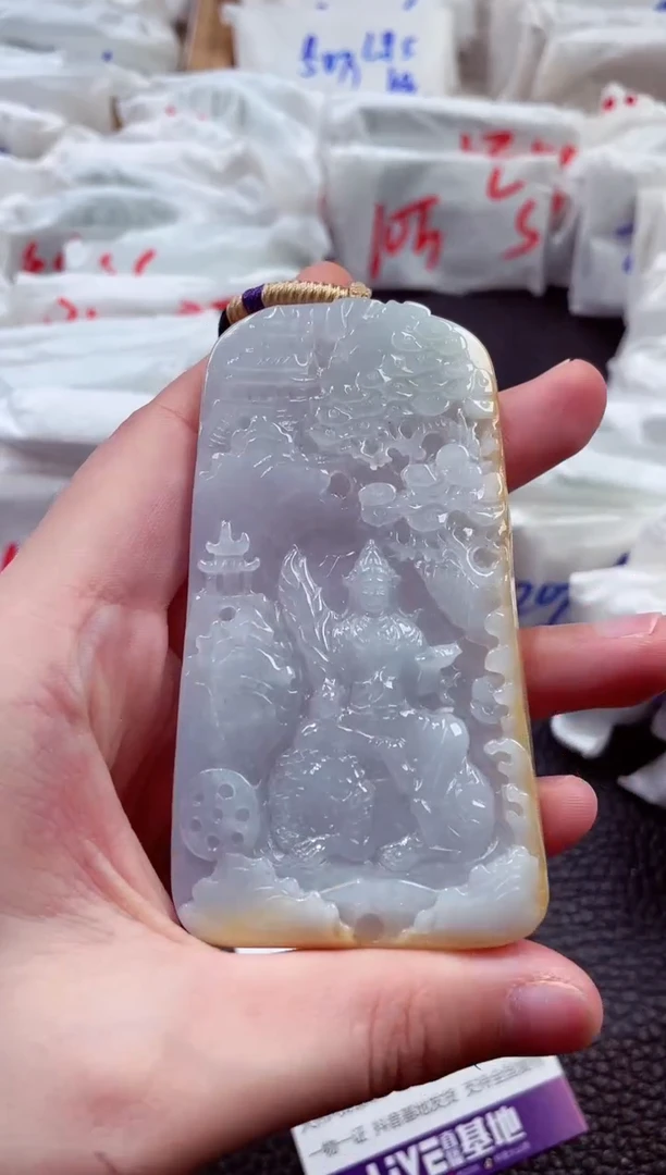 翡翠未镶嵌颈饰00004473文殊