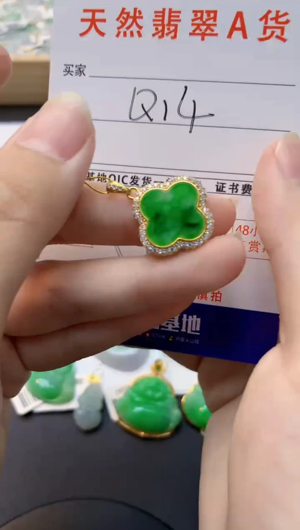颈饰未镶嵌翡翠天然缅甸A货翡翠