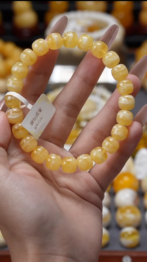 手链琥珀未镶嵌原矿天然琥珀蜜蜡