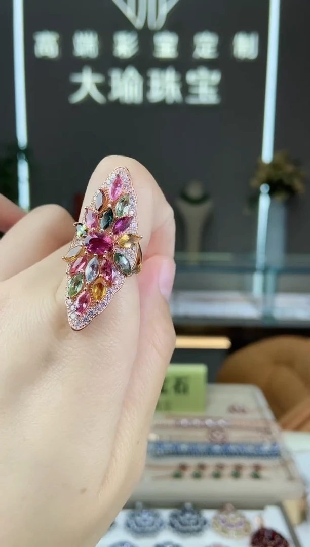 【闪购商品】碧玺手饰银S925镶嵌手饰