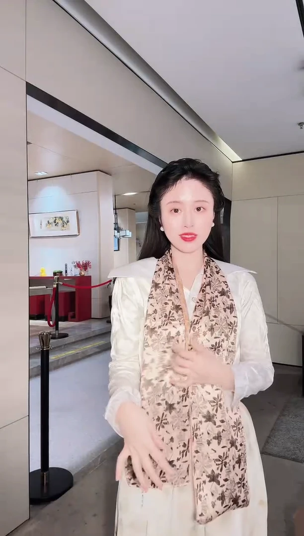 花舞枫歌 窄长巾