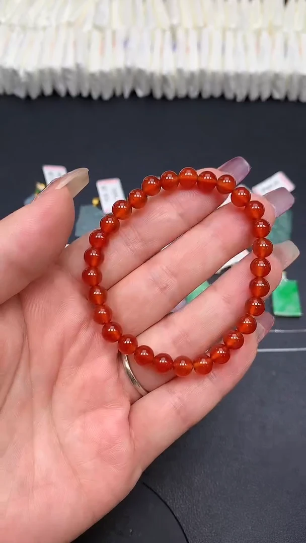 玛瑙/玉髓手串未镶嵌MS189198