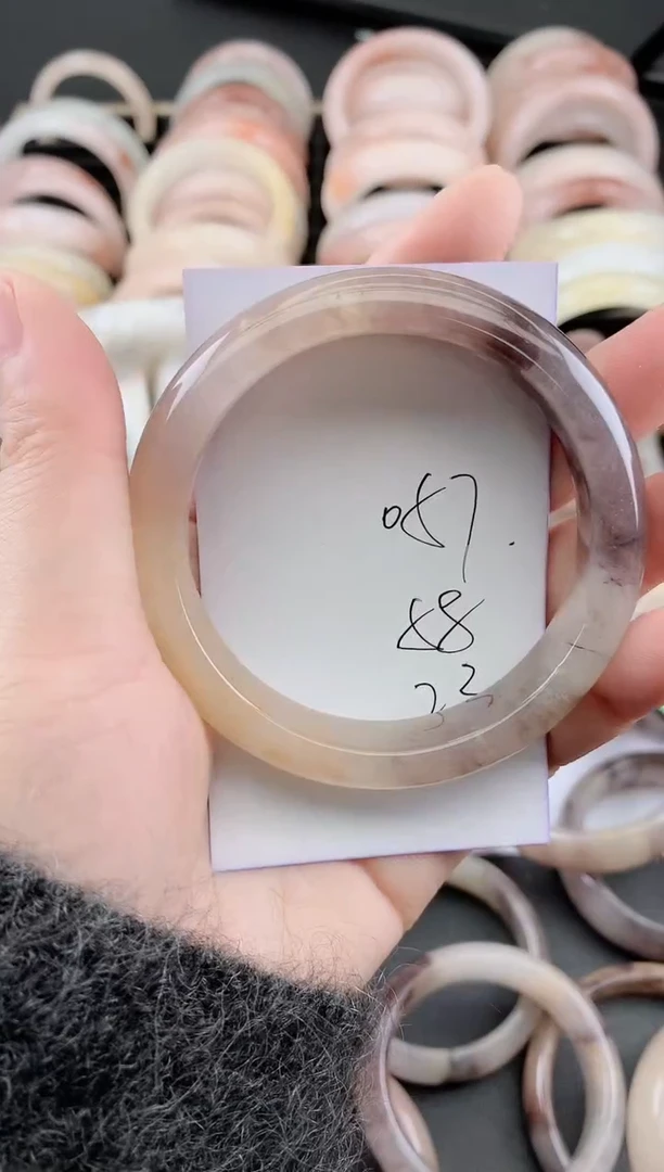 未镶嵌手镯石英质玉（金丝玉）057