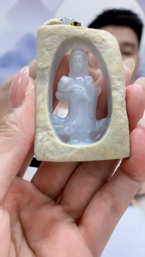 未镶嵌定制翡翠5028MM-毛货挂件79