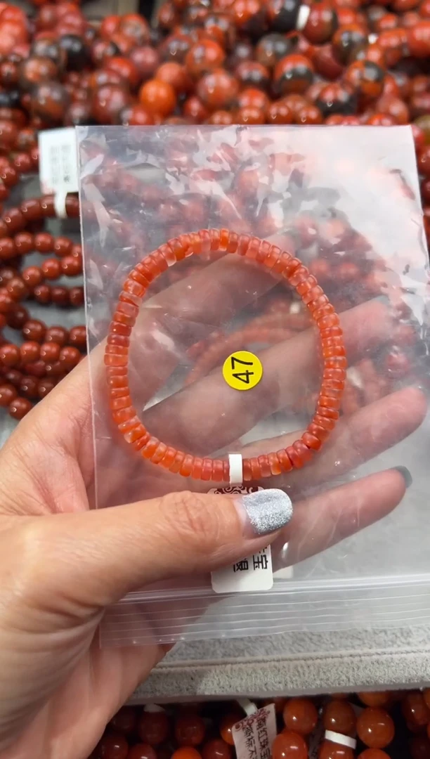 未镶嵌手串南红玛瑙5+