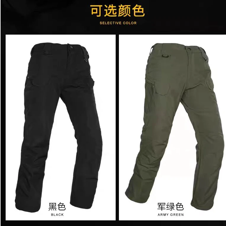 春夏户外战术软壳裤防风修身耐磨工装直筒长裤休闲