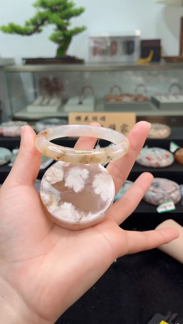 未镶嵌手镯石英质玉58圈口（赠品镯心）3886187
