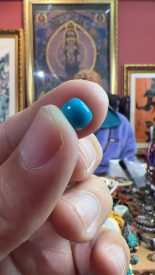 未镶嵌绿松石.84号  绿松石配饰套装ylp7*6mm