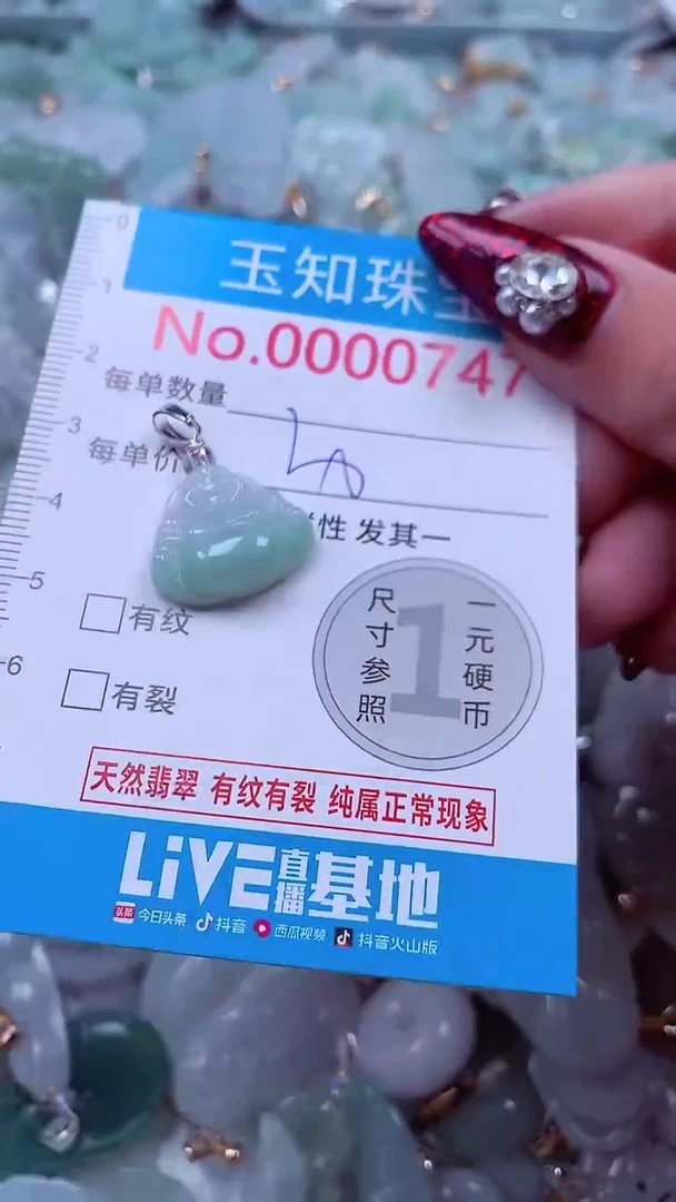 吊坠(不含链)未镶嵌翡翠747