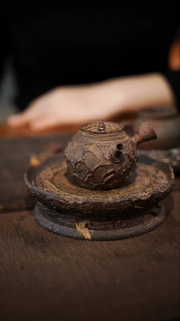 全手工制作  南蛮侧把壶