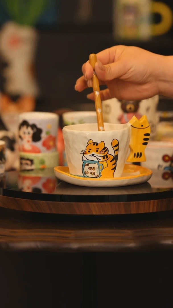 【闪购商品】摆件景德镇釉下彩绘设计师款陶瓷