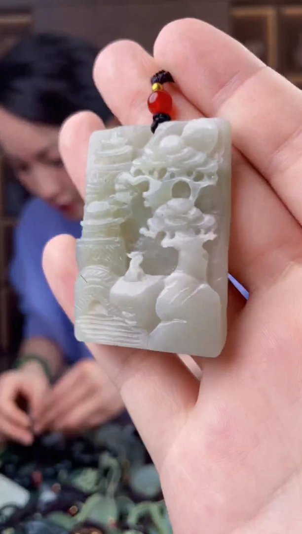 颈饰未镶嵌和田玉拍一发一，多样性发货