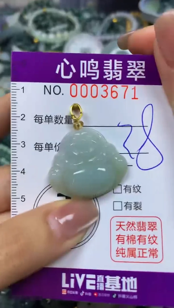 翡翠未镶嵌颈饰闪购003671