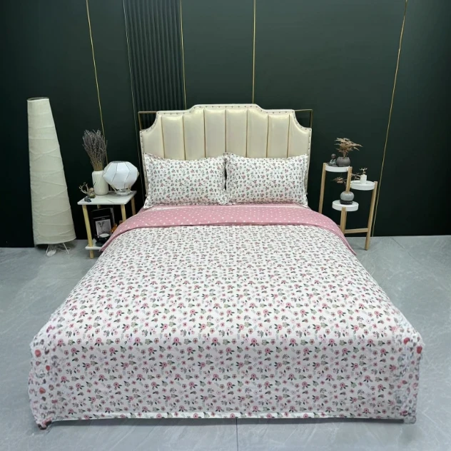 白小花双人被罩2.3x2m