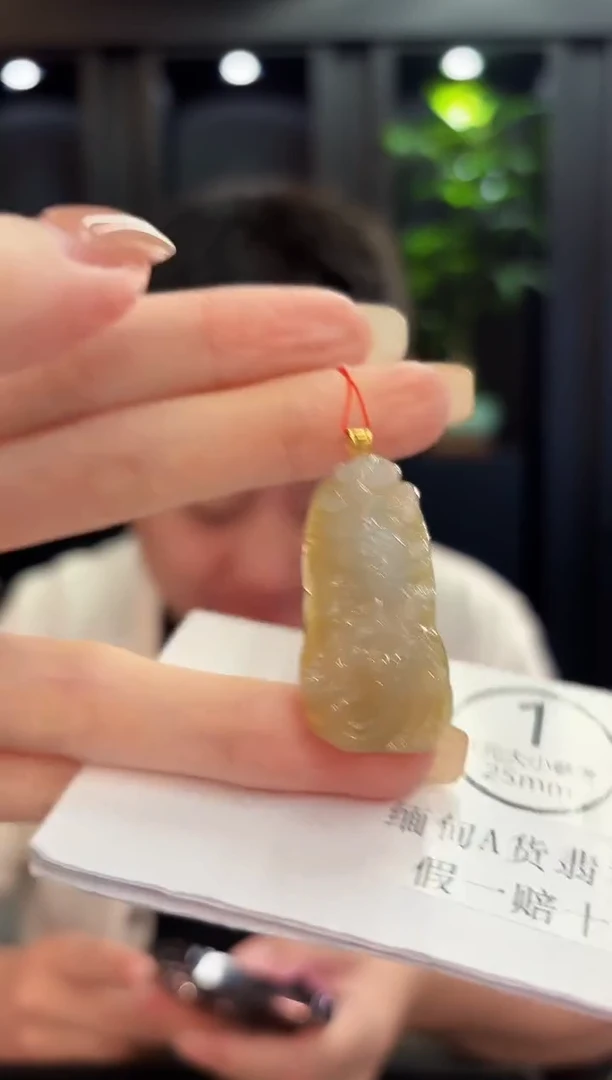 颈饰18K金镶嵌翡翠 缅料A货/支持复检/一件