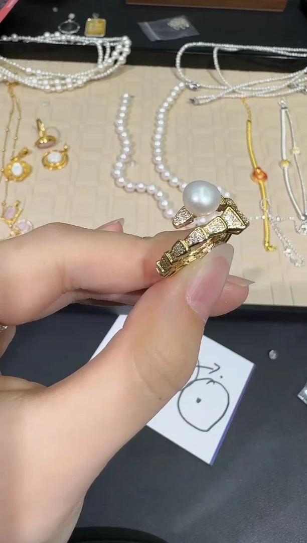 【闪购商品】淡水珍珠戒指合金X0209-77-17