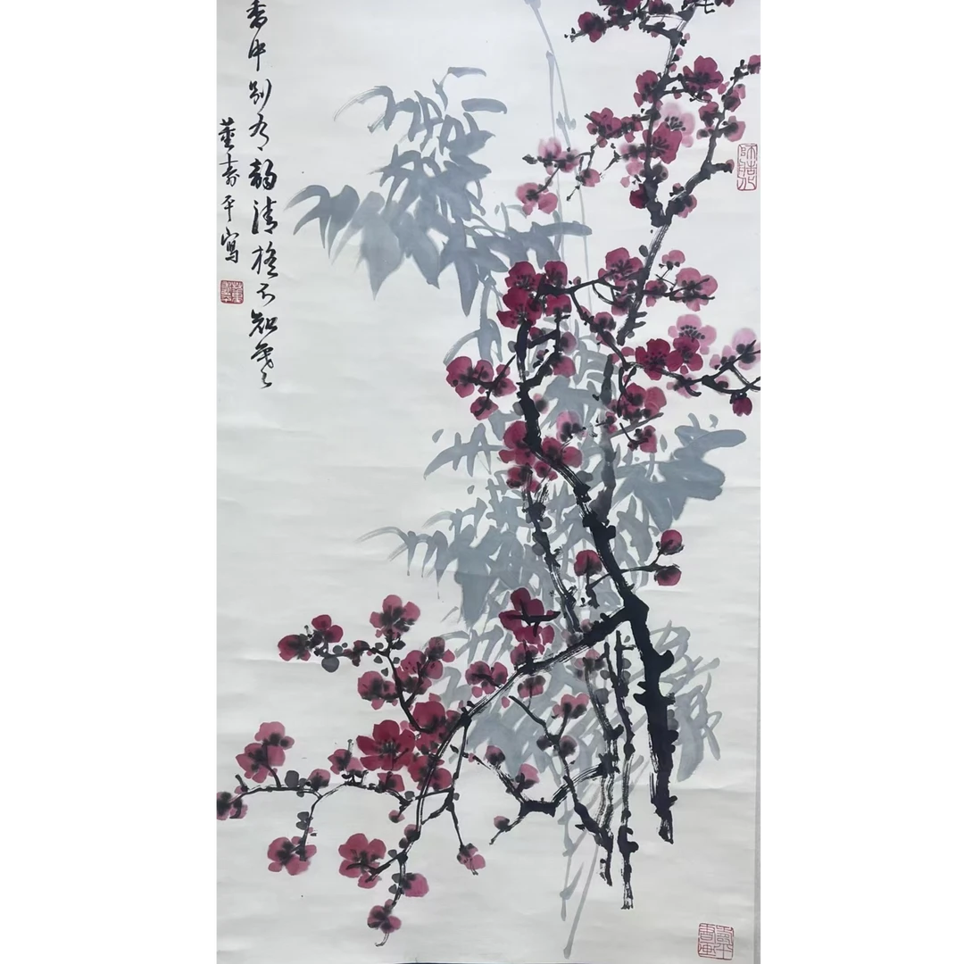 董 梅花立轴100×50 4.5平尺