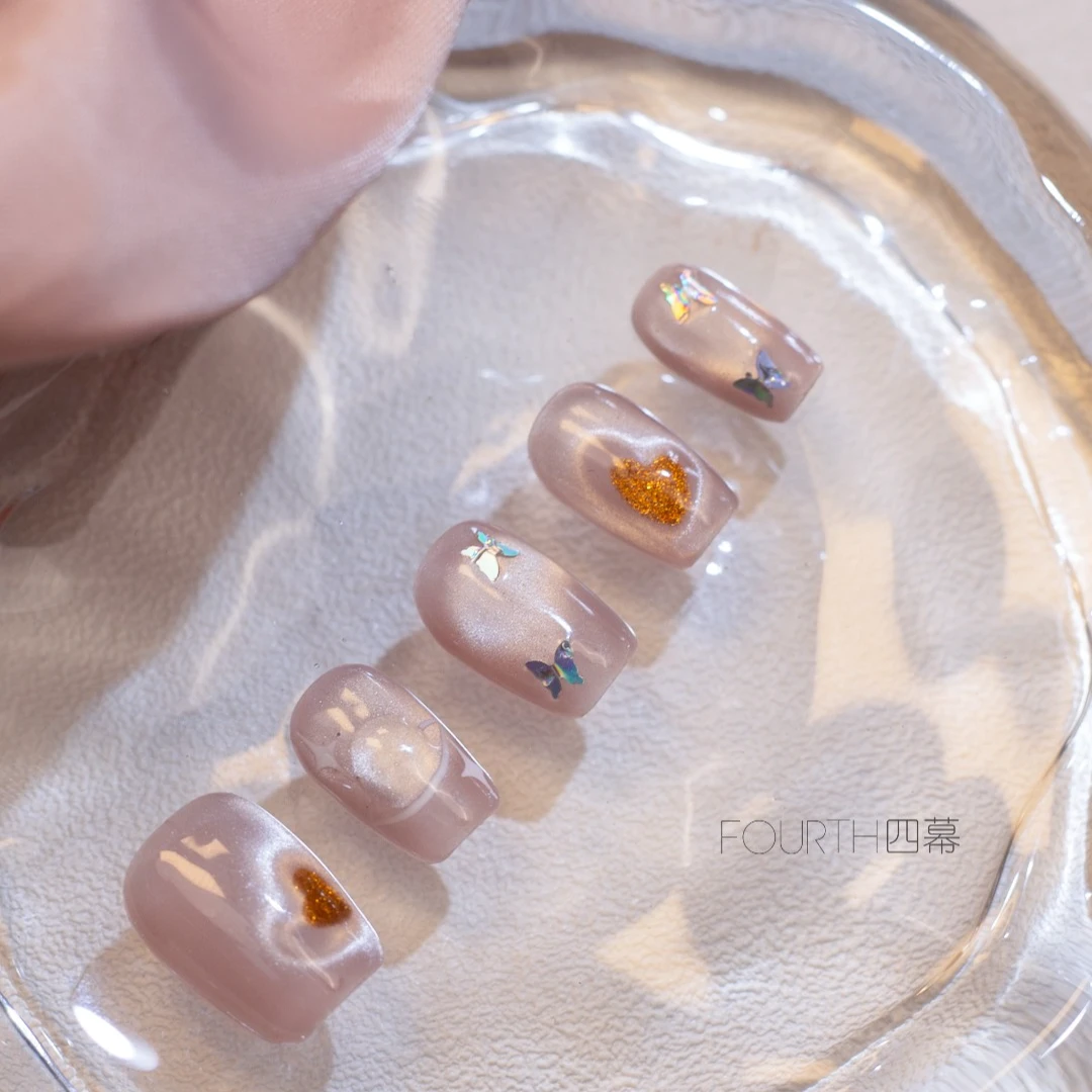 Fourth nail 【灵眸蝶语】纯手工穿戴甲时尚