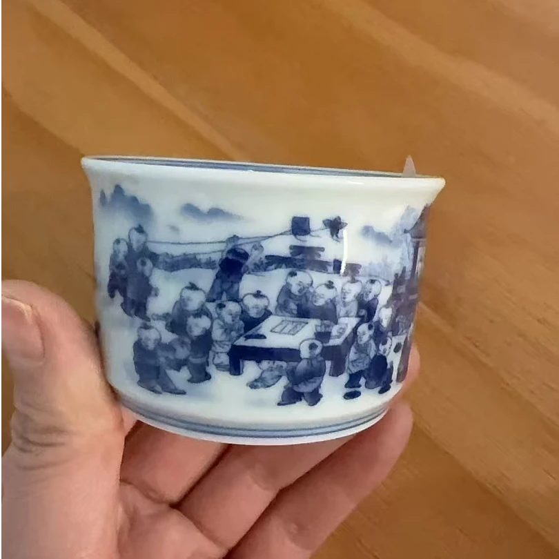 童子图茶杯