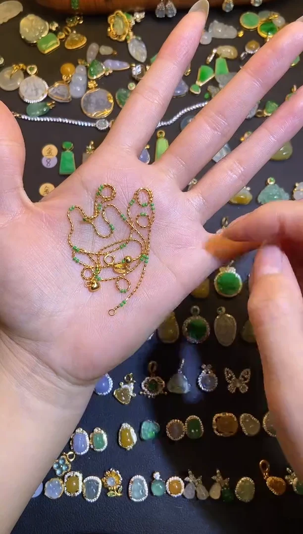 吊坠(不含链)银S925镶嵌翡翠幸****?1