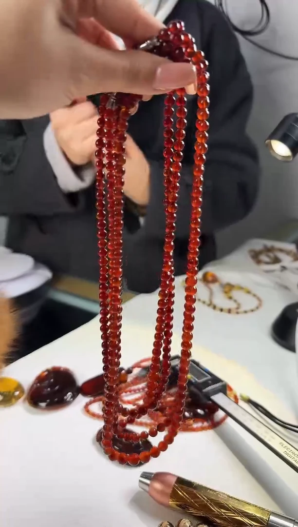 琥珀项链未镶嵌1219093