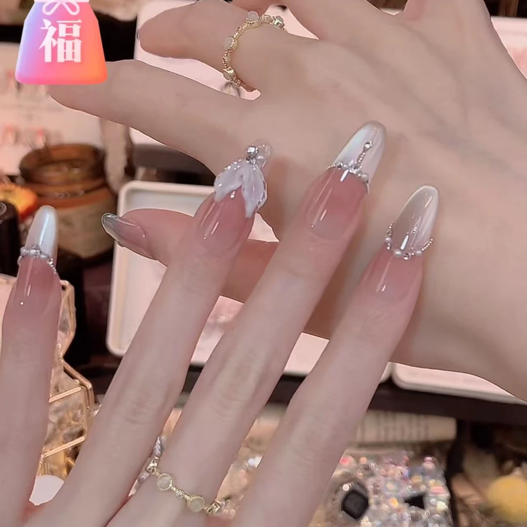 人鱼- painted clear bow 纯手工穿戴甲 10片装