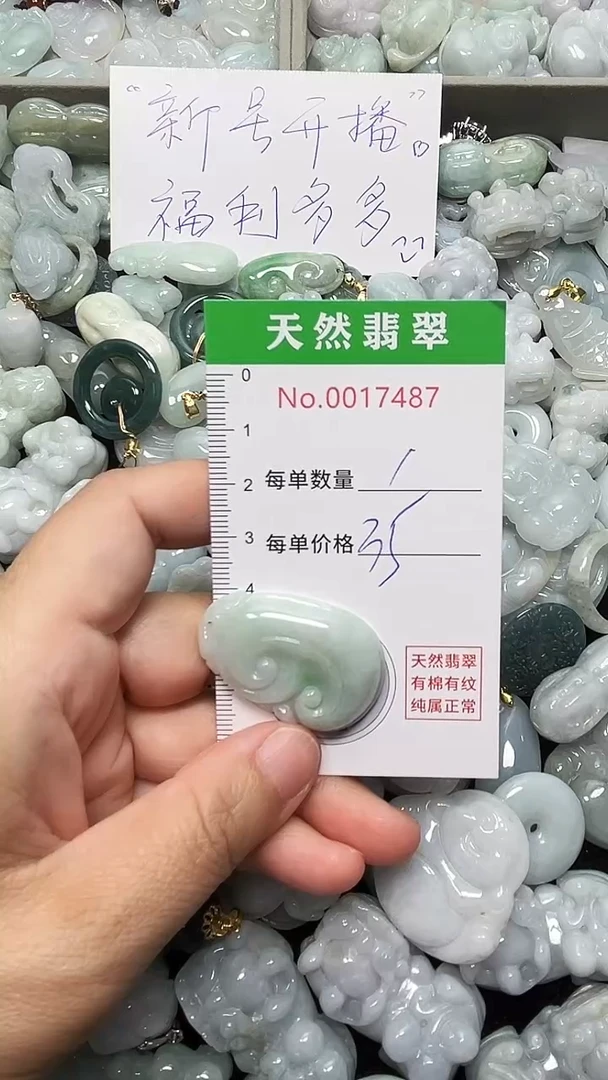 翡翠未镶嵌吊坠(不含链)7487