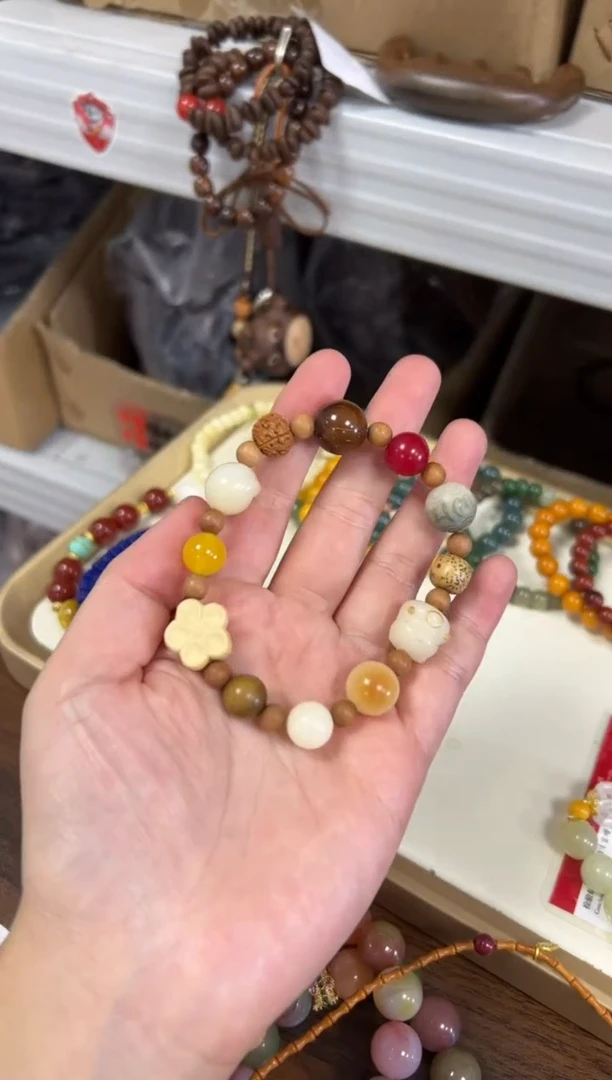 未镶嵌菩提吊坠孤品多宝菩提设计款手串[0841]