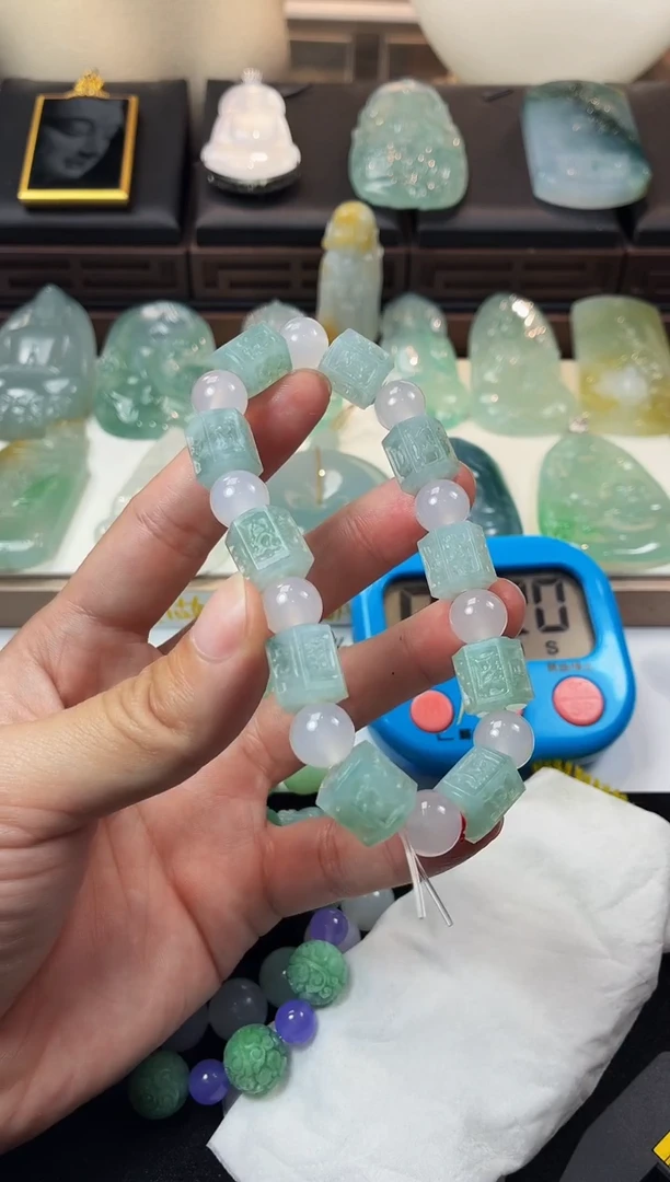 未镶嵌定制翡翠耳**~毛货不退不换