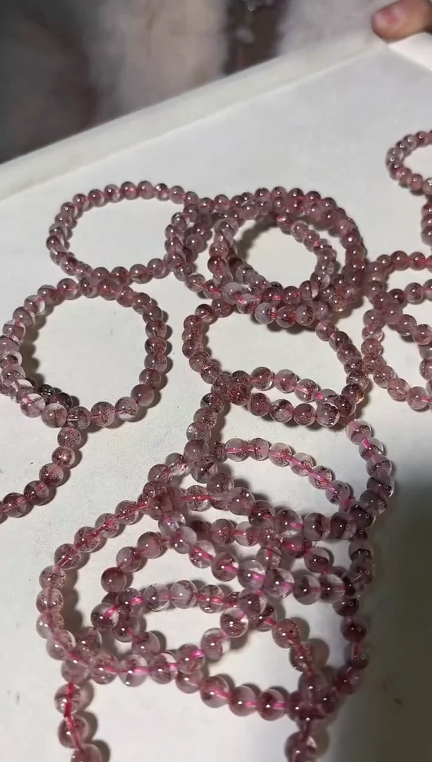 【闪购商品】水晶手串未镶嵌XL3106金草莓手串7+多样性发一