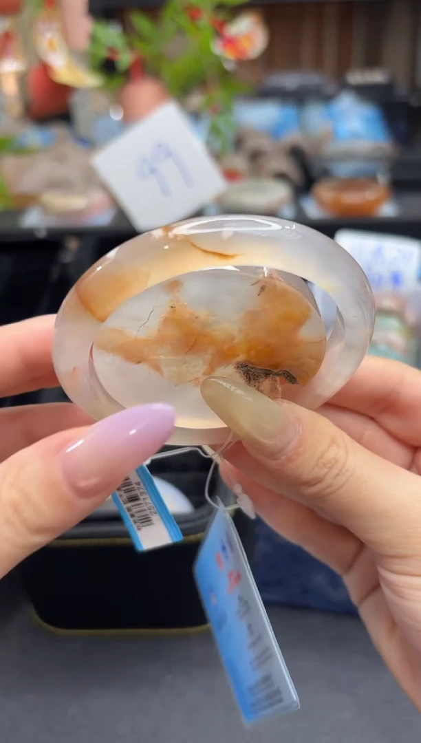 未镶嵌手镯石英质玉A514(59圈赠送镯心)