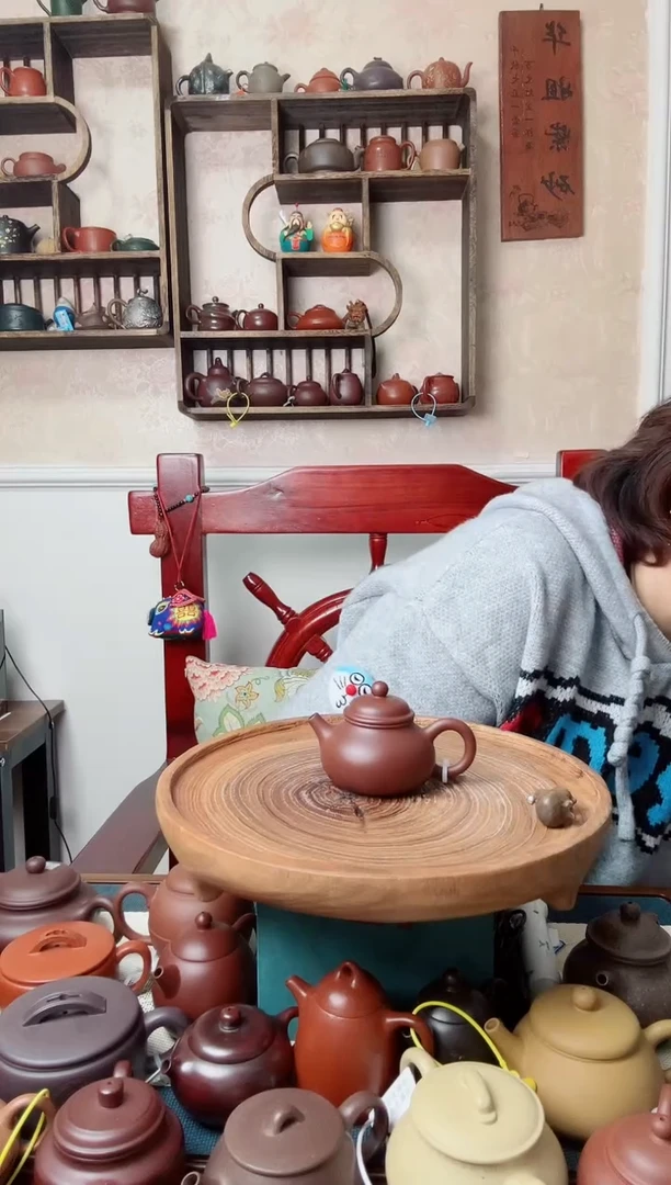 茶杯紫砂紫朱泥  容天150CC