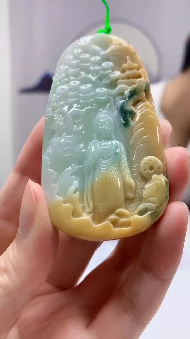 【闪购商品】定制翡翠未镶嵌4868zm-毛货挂件人物114