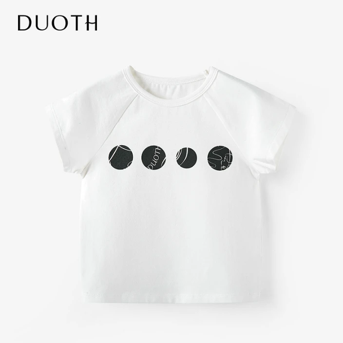 朵氏自由幻想印花T恤男童女童夏款儿童自由幻想印花T恤宝宝