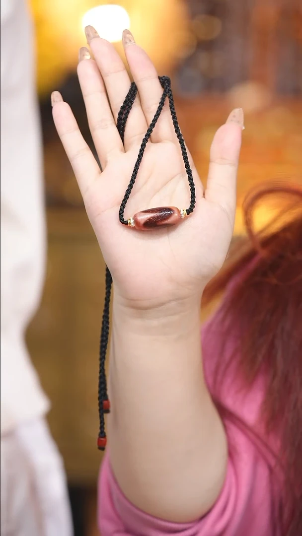 【闪购商品】玛瑙/玉髓颈饰未镶嵌Q30856金蟾牙牙项链