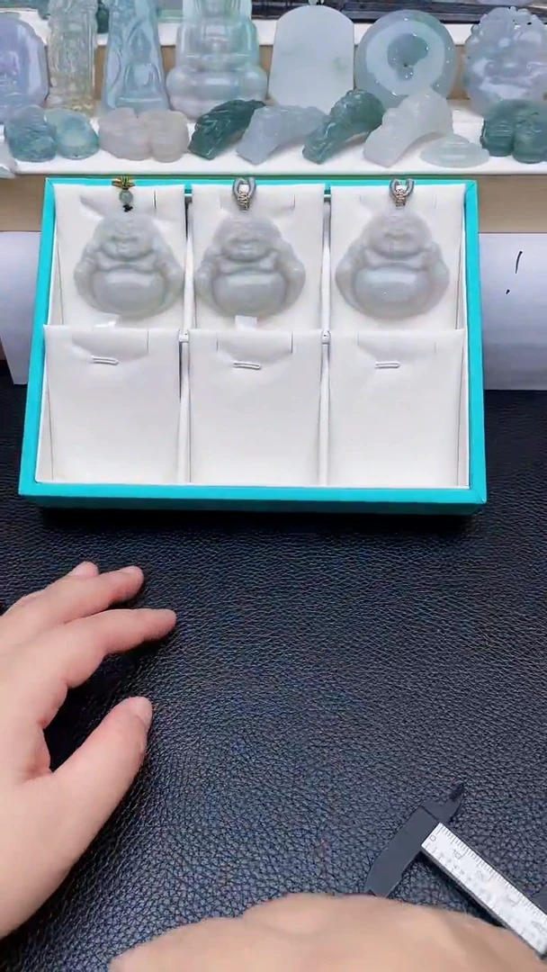 颈饰未镶嵌翡翠天然缅甸翡翠A货多样性发一佛公96