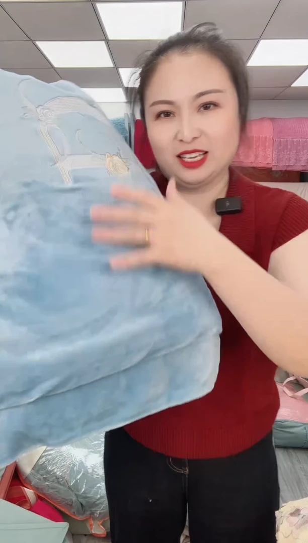 聚酯纤维聚酯纤维四件套  蓝色D