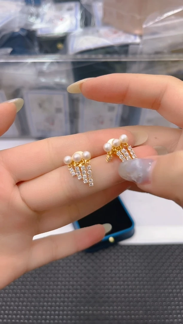 未镶嵌淡水珍珠耳饰ed1269