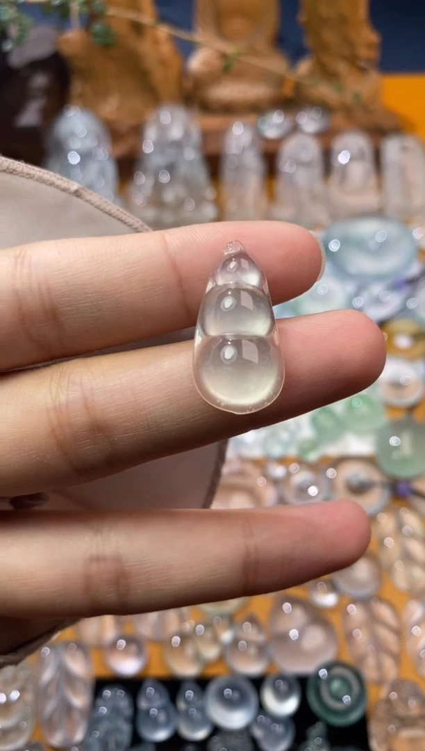 【闪购商品】定制翡翠未镶嵌福豆24.8*12.9*5.8